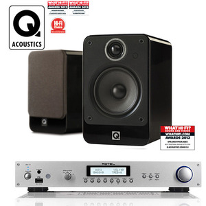 Q Acoustics (큐어쿠스틱) 2010i 블랙피아노마감 + Rotel(로텔) RA-11 DAC인티앰프 하이파이패키지